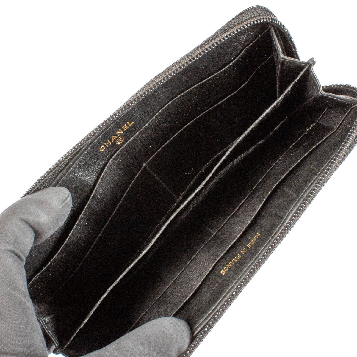 Shop 100% authentic Chanel Leather Black CC Wallet at Labellov.com.
