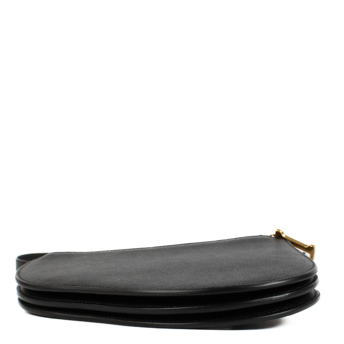 Shop 100% authentic Christian Dior Black Leather Saddle Crossbody at Labellov.com.