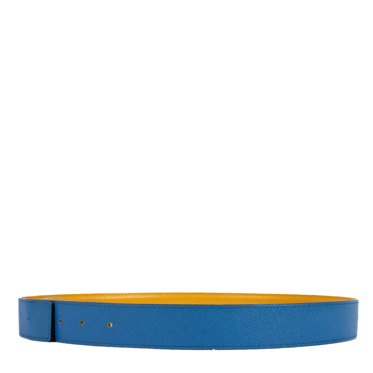 Hermès Blauwe & Gele Riem - maat 78