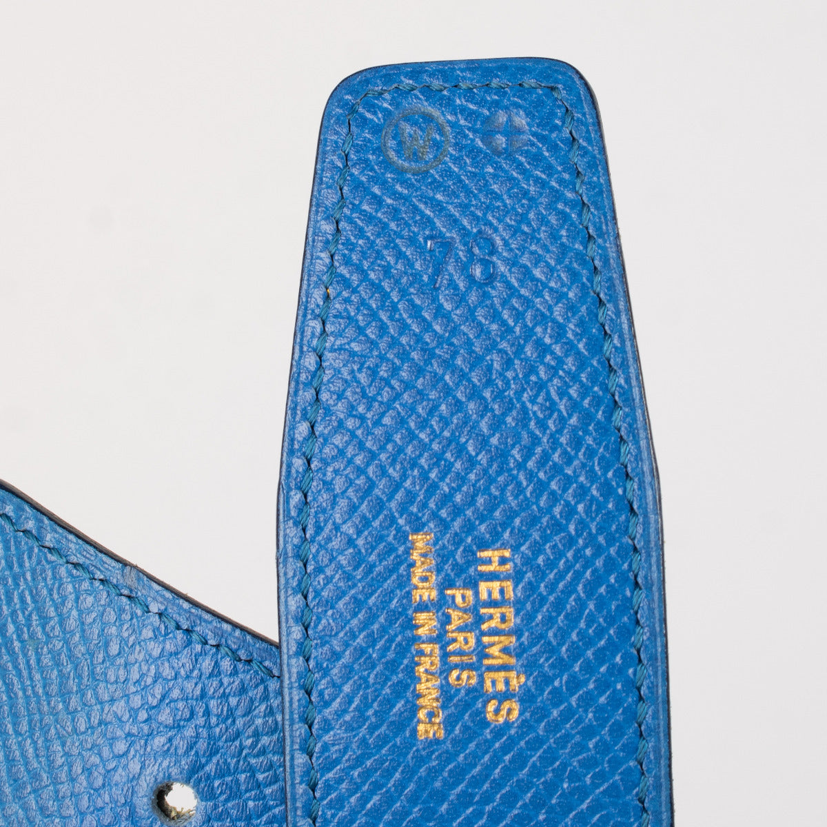 Hermès Blauwe & Gele Riem - maat 78