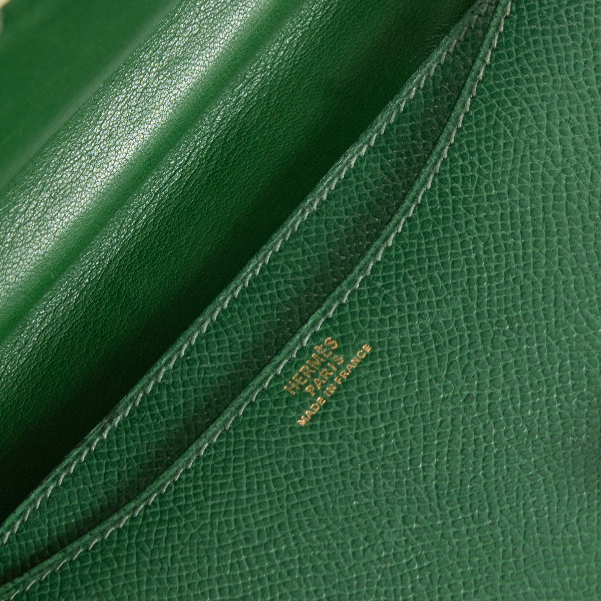 Hermès Constance 18 Mini Vert Bengal Courchevel GHW