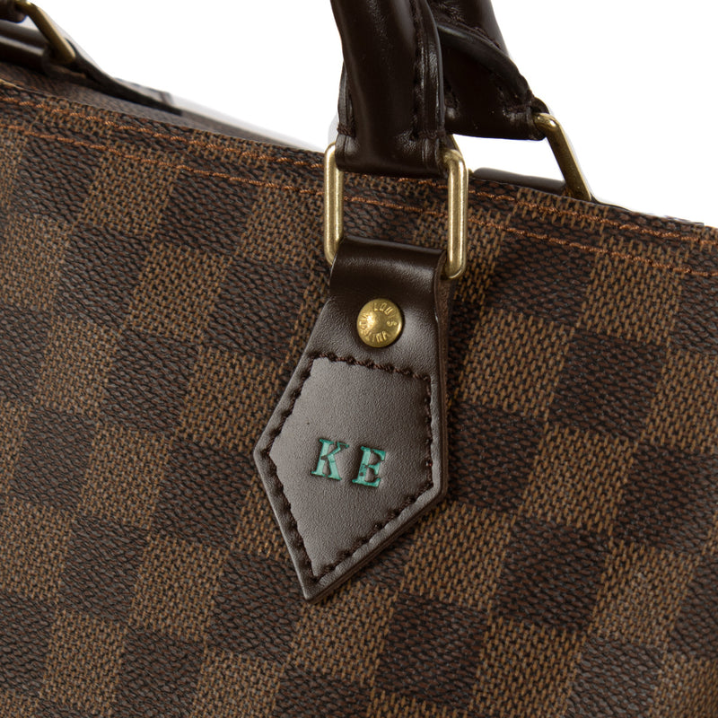 Louis Vuitton Damier Ebene Speedy 35 Top Handle Bag
