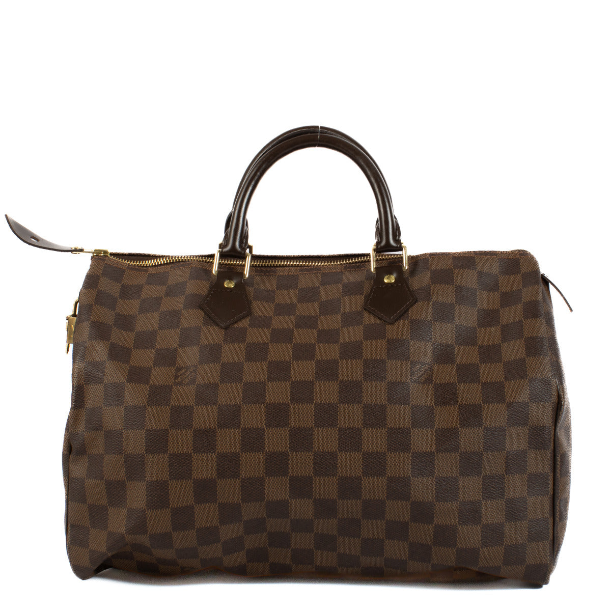 Louis Vuitton Damier Ebene Speedy 35 Top Handle Bag