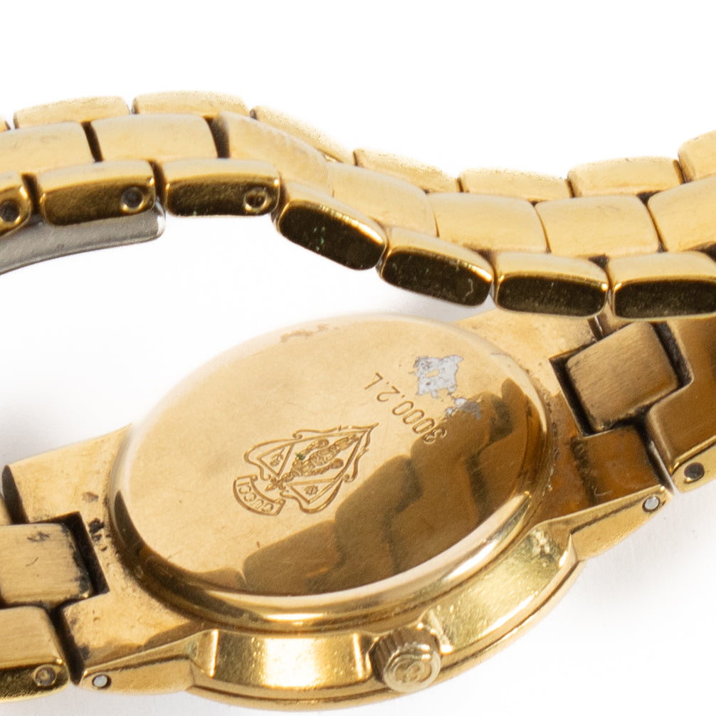 Montre Vintage Gucci Plaqué Or 3300.2.L
