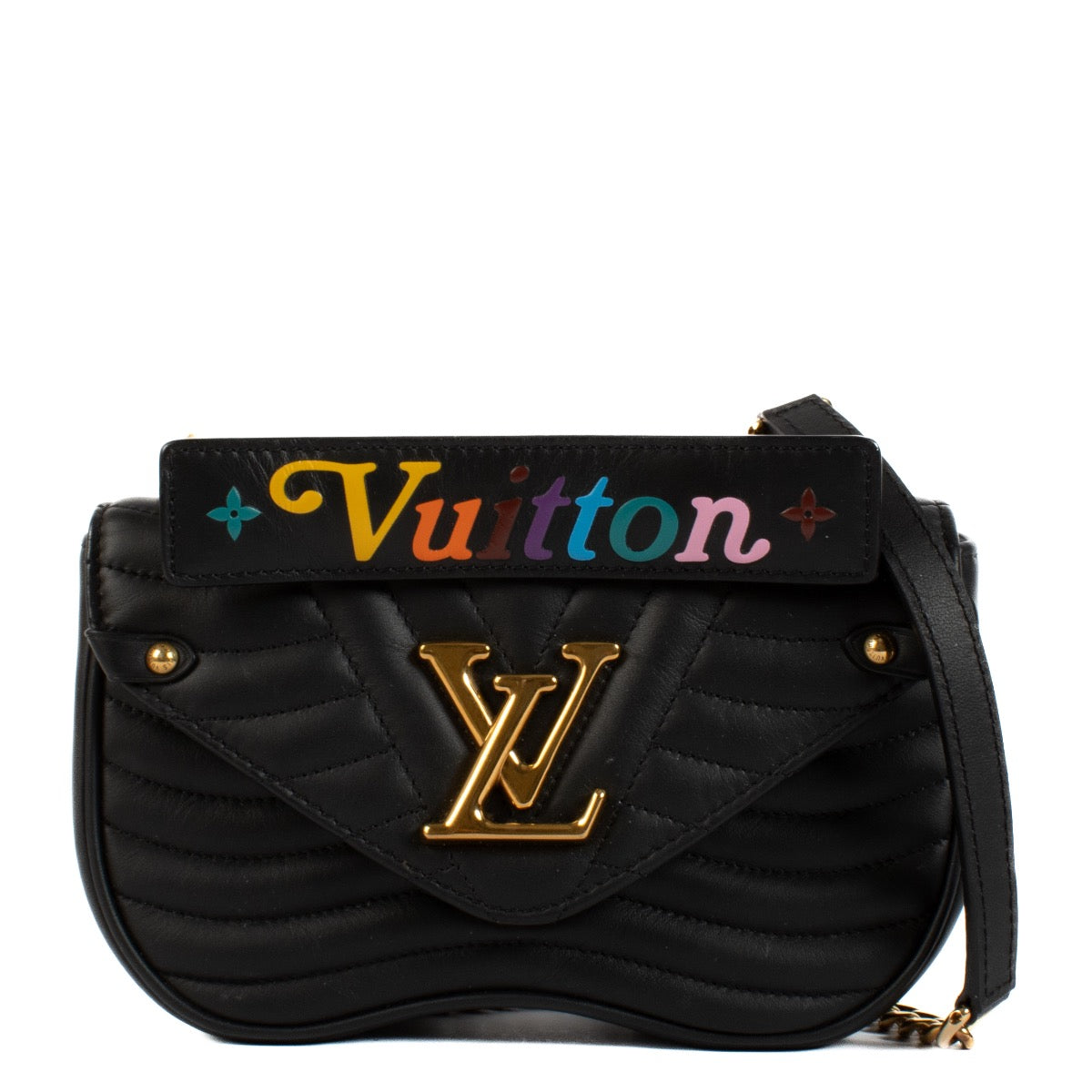 Louis Vuitton Black Leather New Wave PM Bag for the best price at Labellov secondhand luxury in Antwerp. Buy, sell and love your bags bought at Labellov. Worldwide shipping.