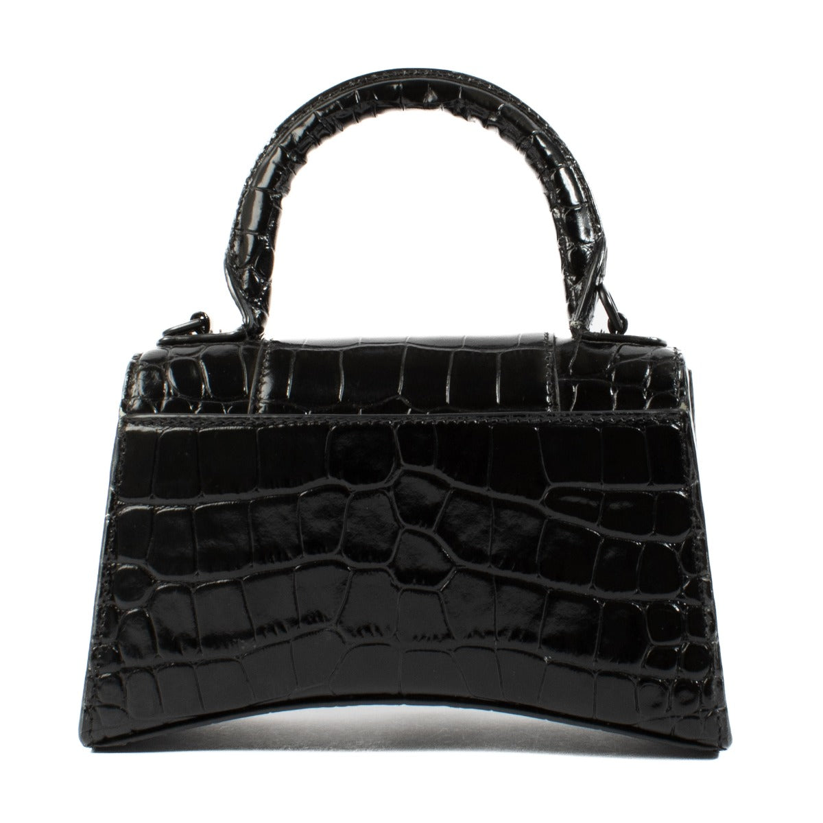 Shop 100% authentic secondhand Balenciaga So Black Crocodile Embossed Hourglass XS Bag on Labellov.com