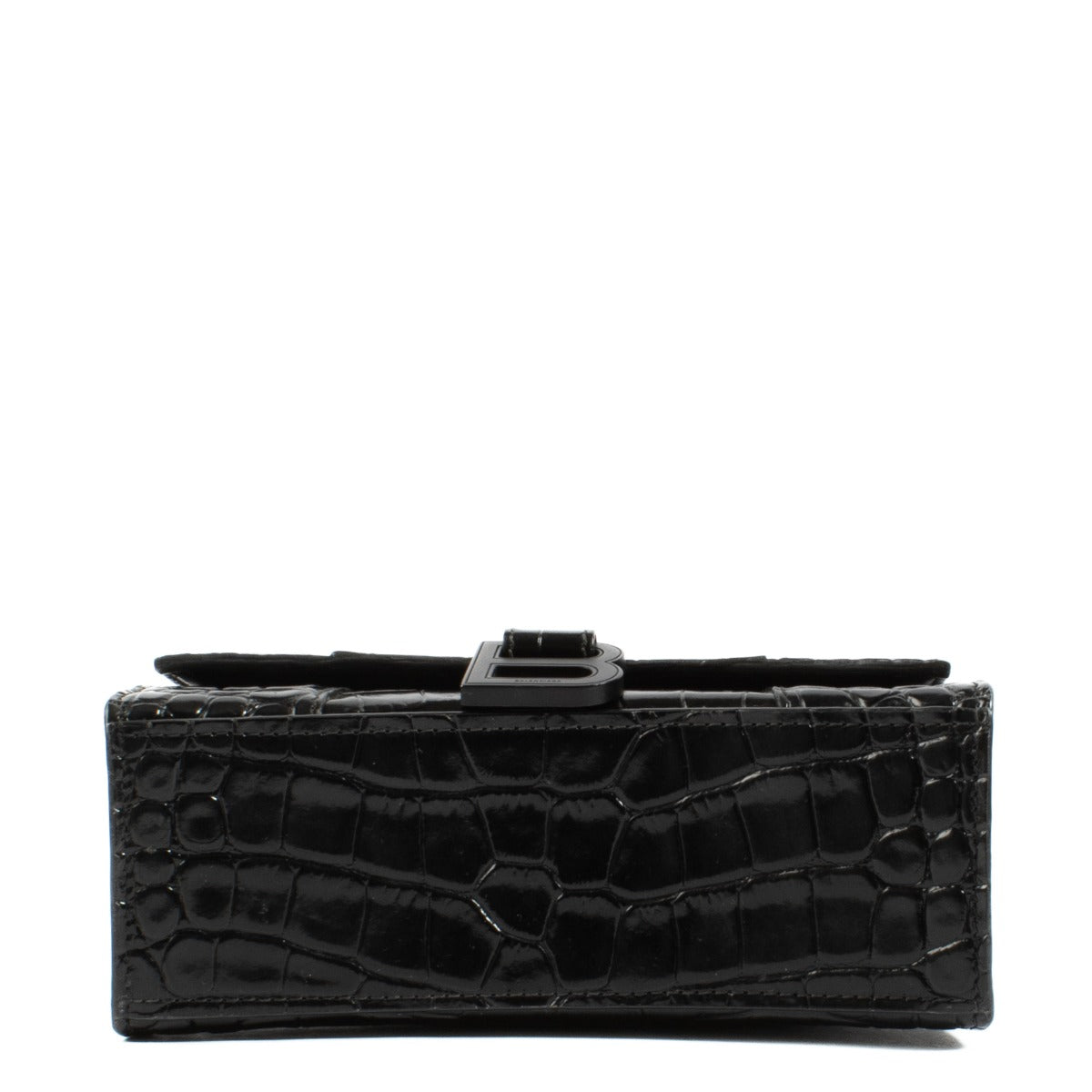 Shop 100% authentic secondhand Balenciaga So Black Crocodile Embossed Hourglass XS Bag on Labellov.com