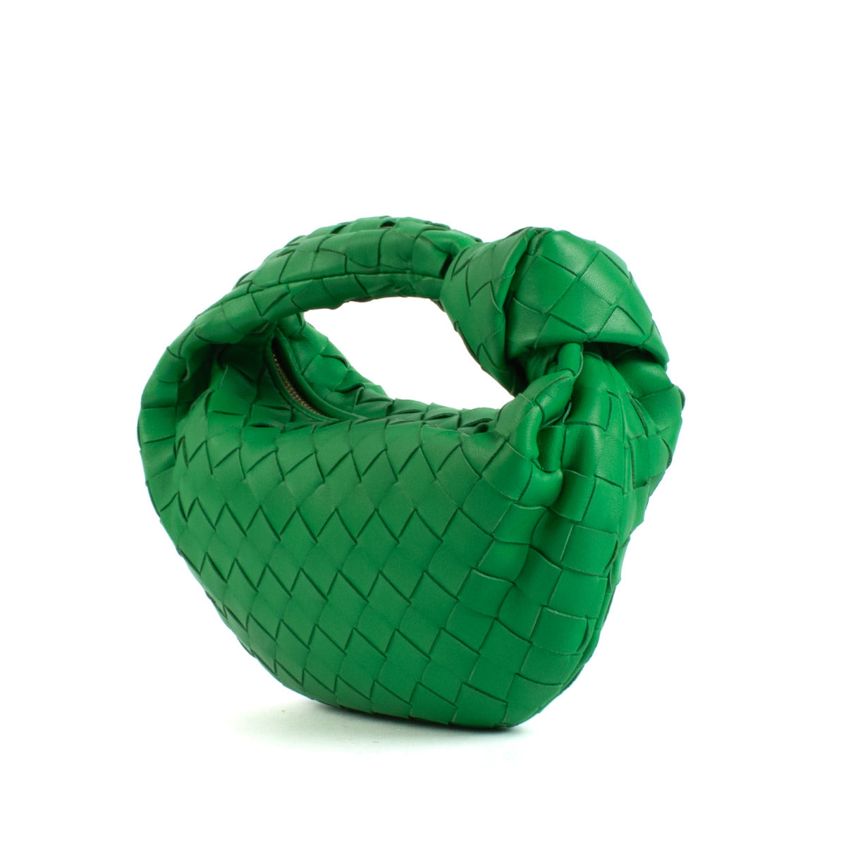 Sac Mini Jodie Bottega Veneta en Cuir Vert Perroquet