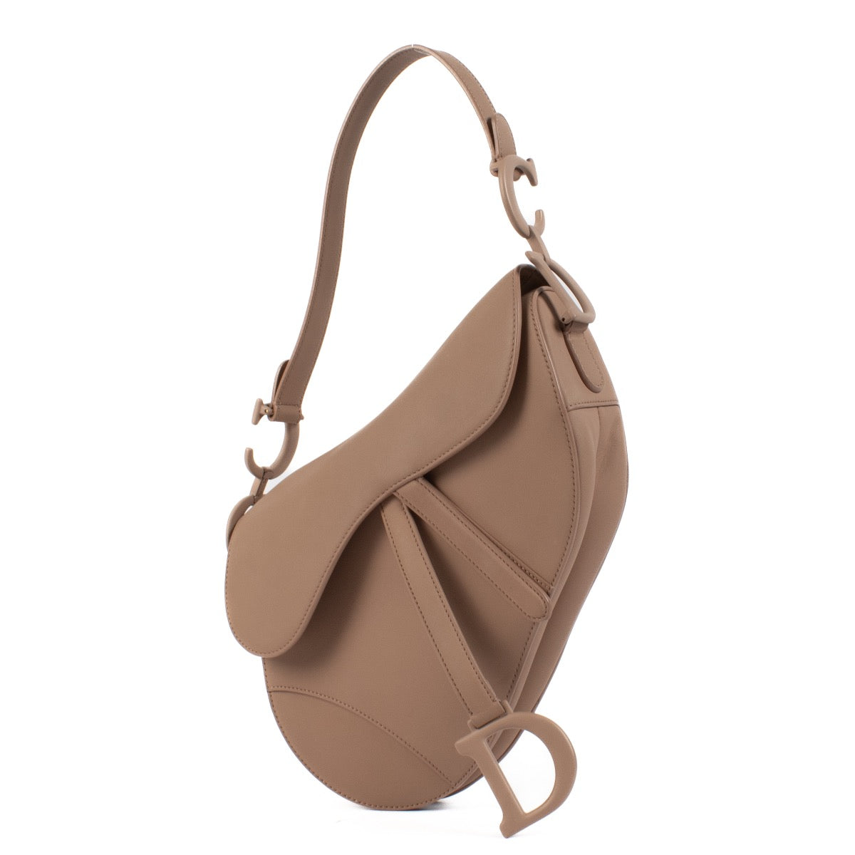 Authentic second hand Christian Dior Blush Ultramatte Calfskin Saddle Bag on www.labellov.com