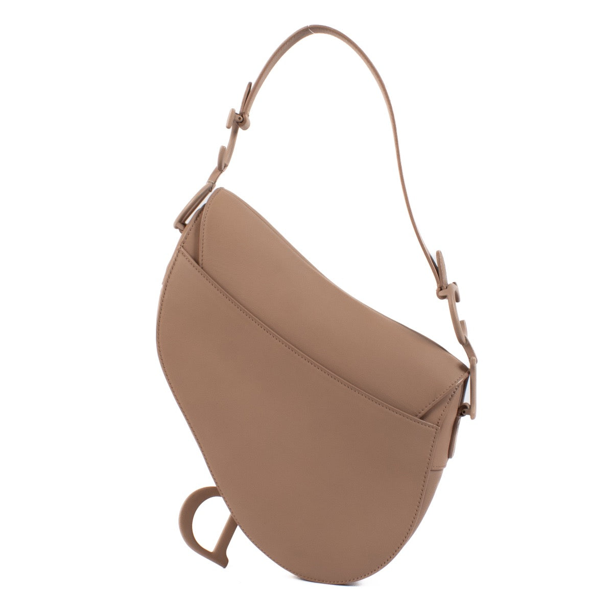 Authentic second hand Christian Dior Blush Ultramatte Calfskin Saddle Bag on www.labellov.com