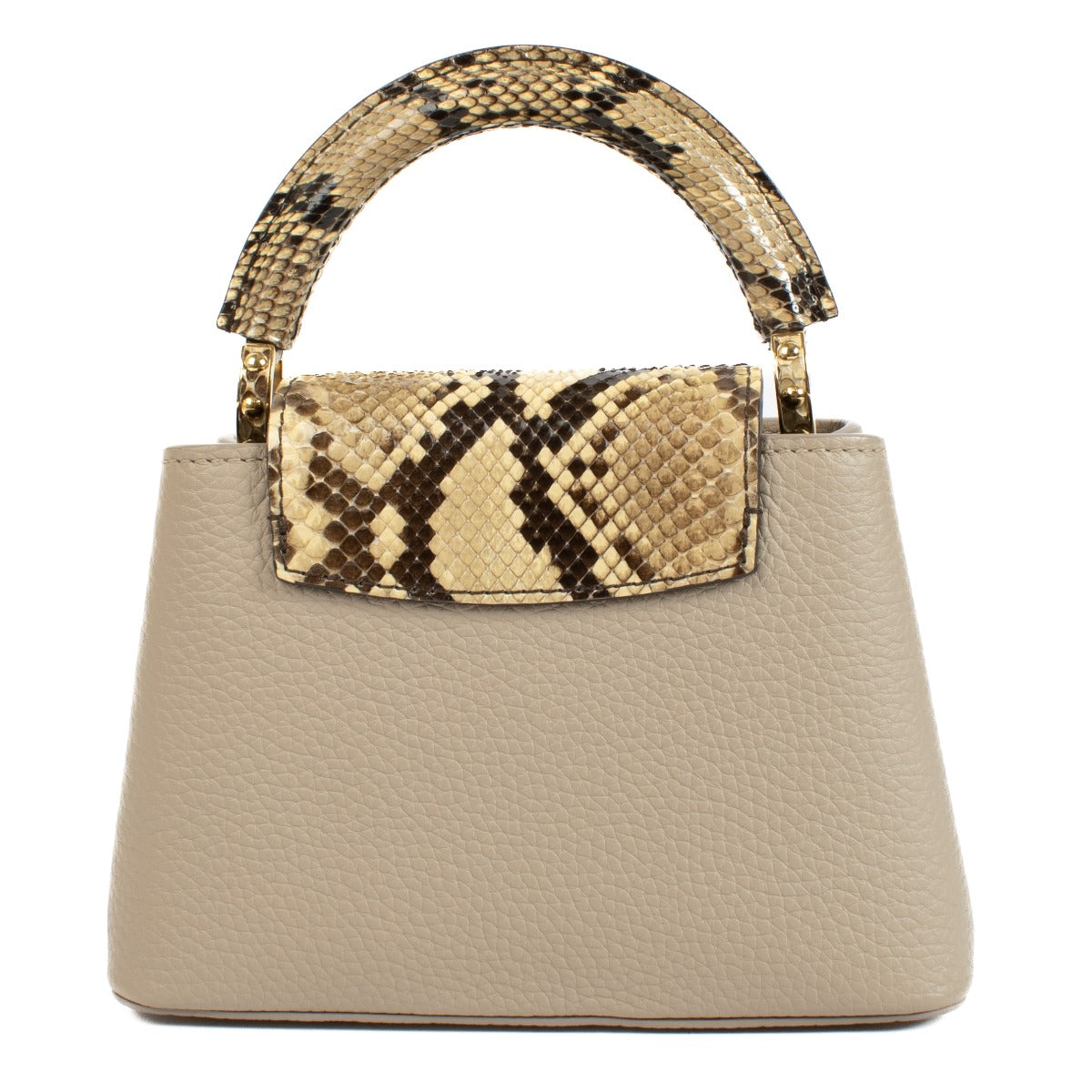 Louis Vuitton Capucines Mini en Galet Taurillon/Python