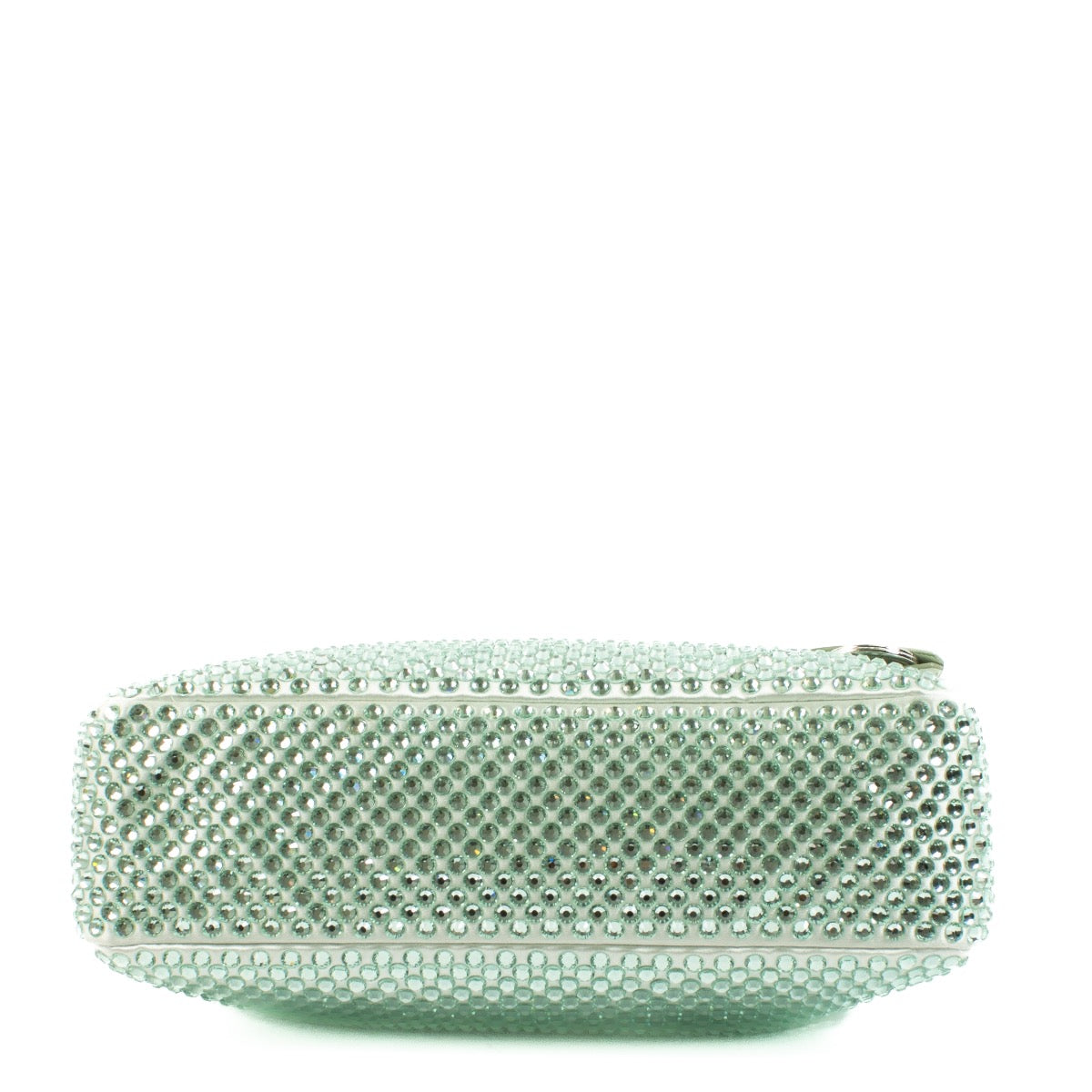 shop 100% authentic second hand Prada Green Crystal Satin Re-Edition 2000 Bag on Labellov.com