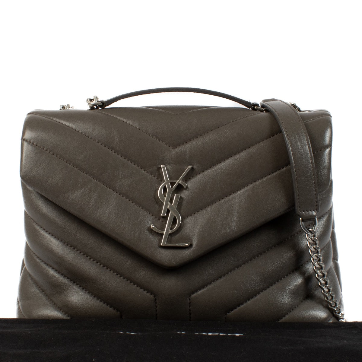 shop 100% authentic second hand Saint Laurent Taupe Loulou Small Bag on Labellov.com