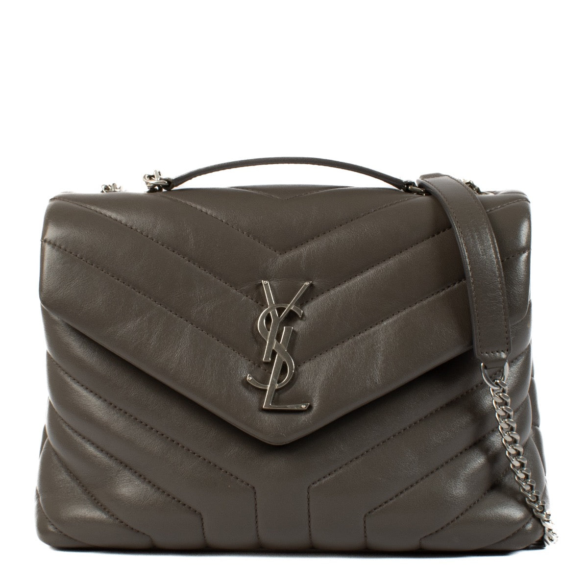 shop 100% authentic second hand Saint Laurent Taupe Loulou Small Bag on Labellov.com