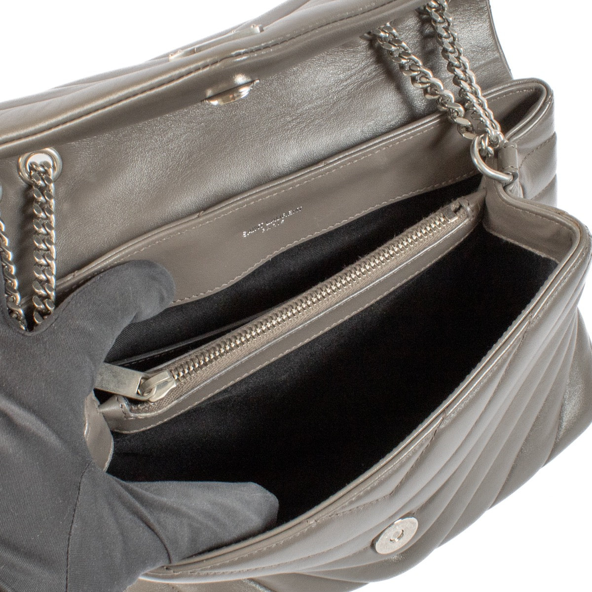 shop 100% authentic second hand Saint Laurent Taupe Loulou Small Bag on Labellov.com