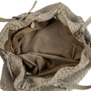 Shop safe online at Labellov in Antwerp, Brussels and Knokke this 100% authentic second hand Bottega Veneta Beige Intrecciato Boston Bag