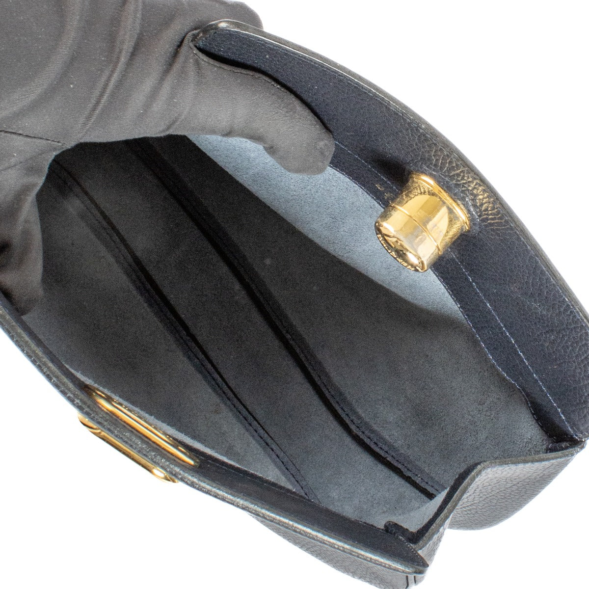 Delvaux Blue Leather Paradise Clutch