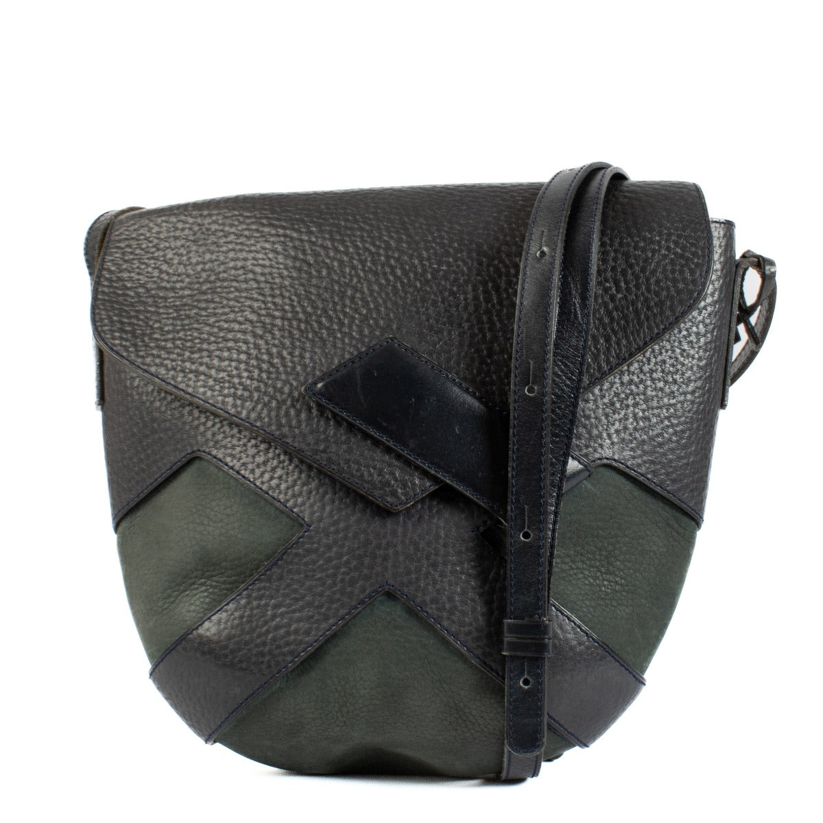 Shop 100% authentic Delvaux Blue Vintage Leather Crossbody Bag at Labellov.com.