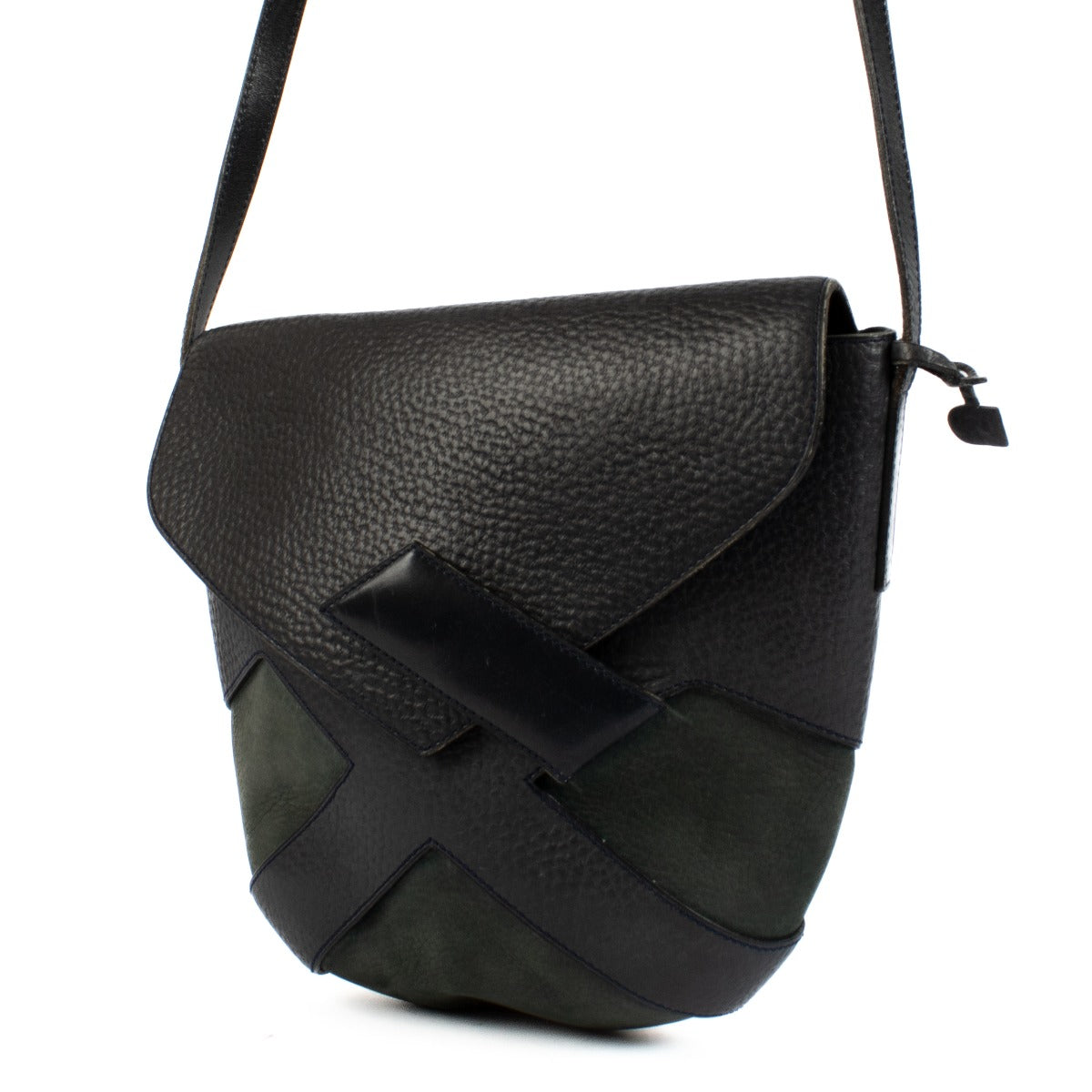 Shop 100% authentic Delvaux Blue Vintage Leather Crossbody Bag at Labellov.com.