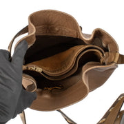 Shop 100% authentic Delvaux Brown Calicot Bucket Bag at Labellov.com.