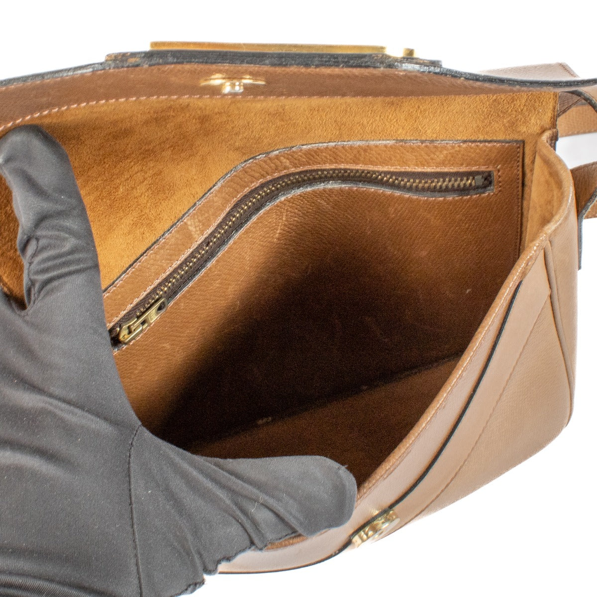 Shop 100% authentic Delvaux Brown Vintage Crossbody Bag at Labellov.com.