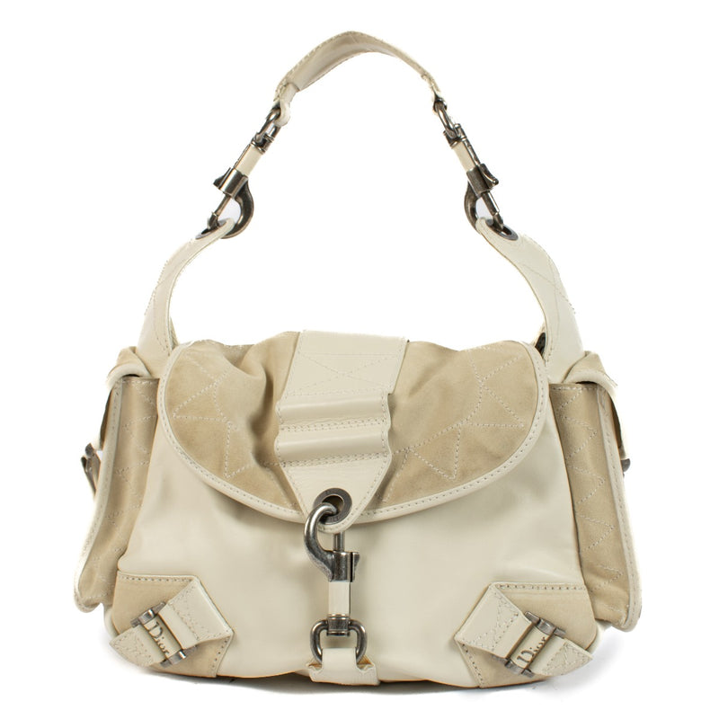 Christian Dior White Rebelle Bag
