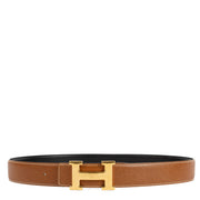 Shop safe online at Labellov in Antwerp, Brussels and Knokke this 100% authentic second hand Hermès Reversible Black and Gold Constance H Belt - Size 85