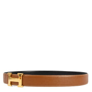 Shop safe online at Labellov in Antwerp, Brussels and Knokke this 100% authentic second hand Hermès Reversible Black and Gold Constance H Belt - Size 85