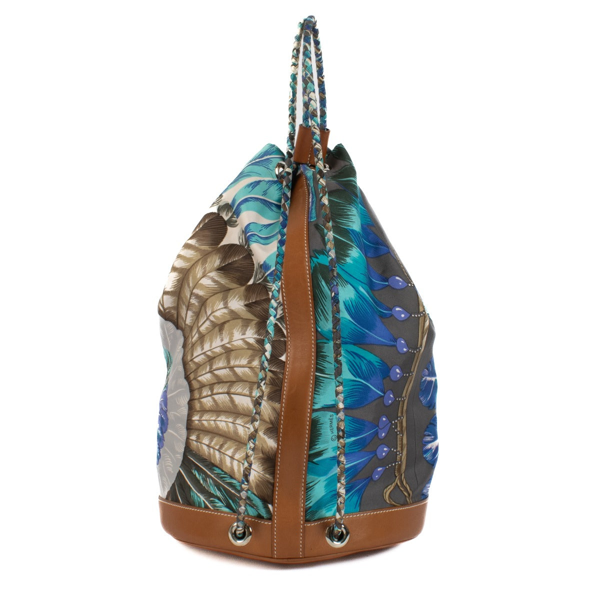 Hermès Multicolor Brazil Silk Soie Cool Bag