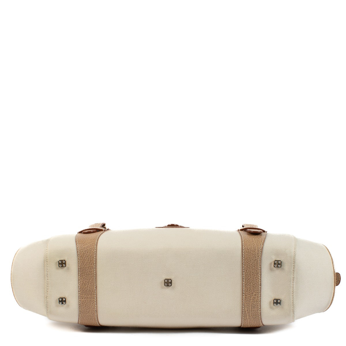 Loewe Ecru Canvas/Leather Vintage Satchel Bag