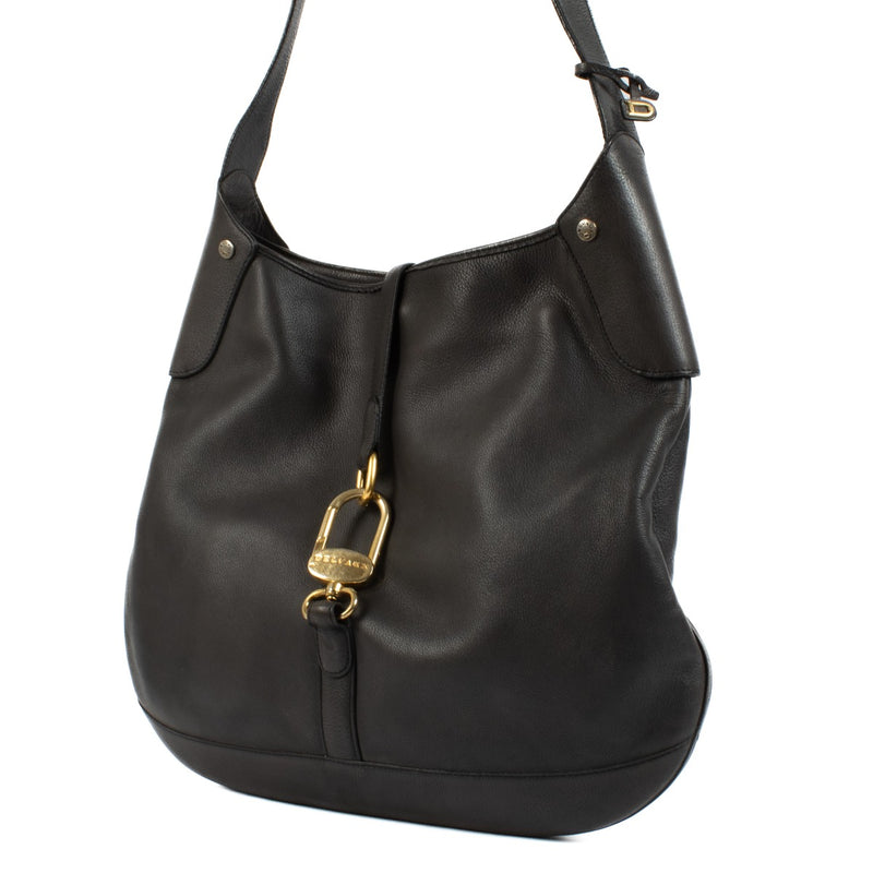 Shop safe online at Labellov in Antwerp, Brussels and Knokke this 100% authentic second hand Delvaux Blue Leather Yucca Crossbody Bag