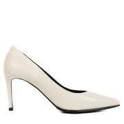 Saint Laurent White Python Pumps