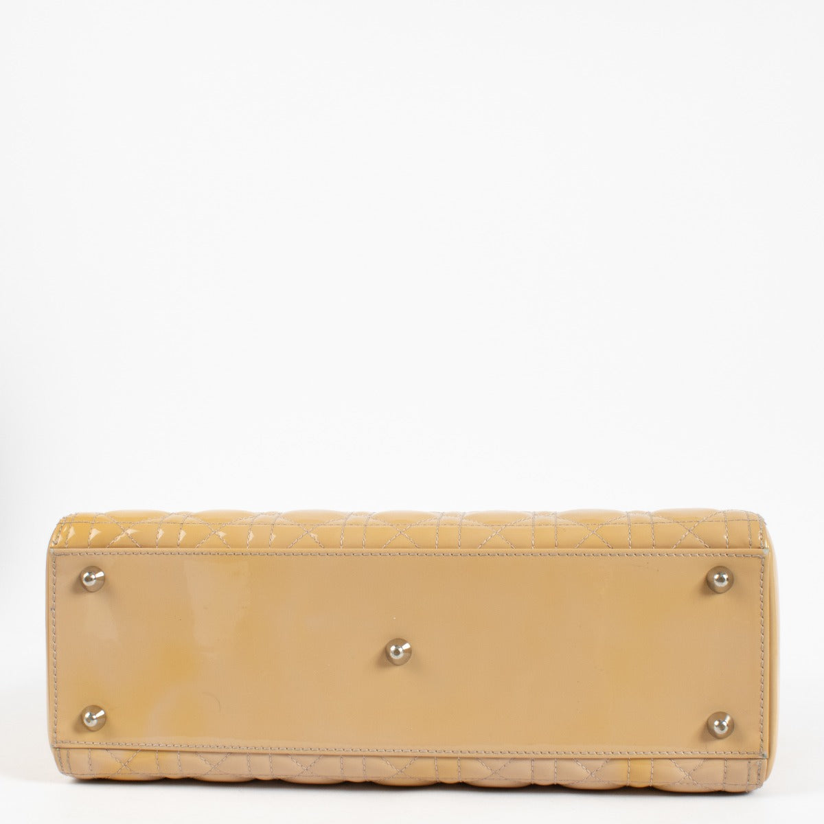 shop 100% authentic second hand Christian Dior Beige Patent Large Lady Dior Bag on Labellov.com