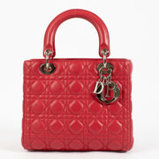 shop 100% authentic second hand Christian Dior Pink Medium Lady Dior Bag on Labellov.com