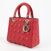 shop 100% authentic second hand Christian Dior Pink Medium Lady Dior Bag on Labellov.com