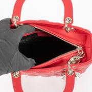 shop 100% authentic second hand Christian Dior Pink Medium Lady Dior Bag on Labellov.com