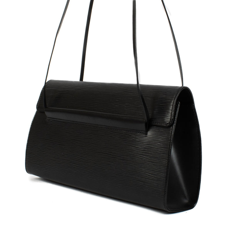 Louis Vuitton Black Epi Leather Dinard Shoulder Bag