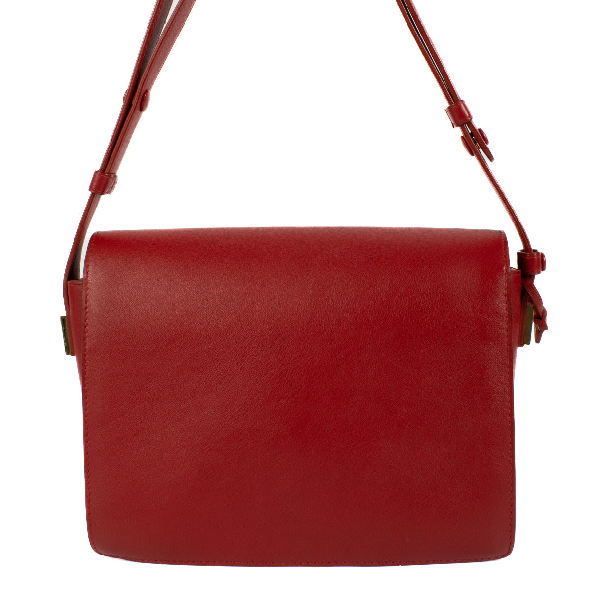 Delvaux Red Leather Madame Crossbody Bag