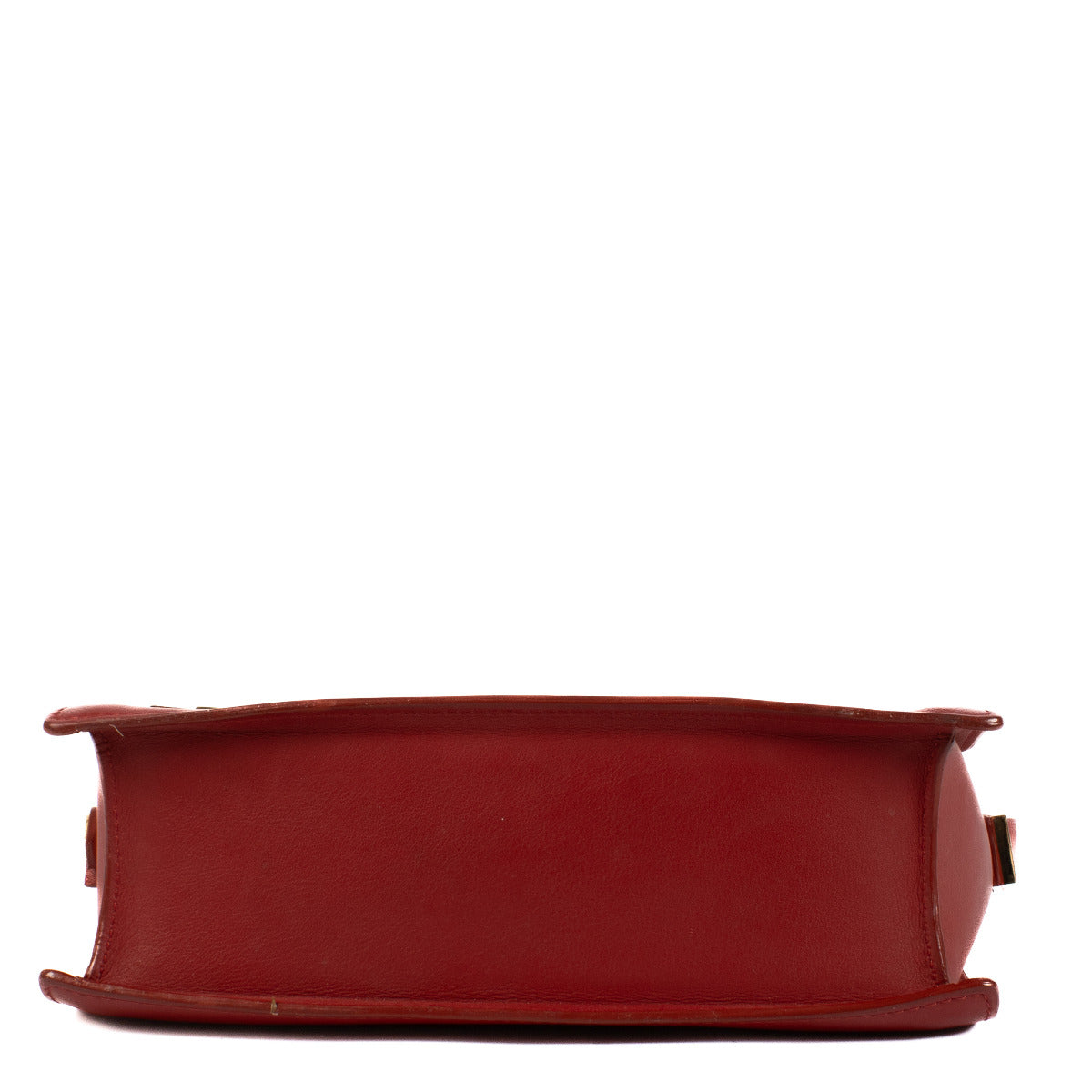 Delvaux Red Leather Madame Crossbody Bag