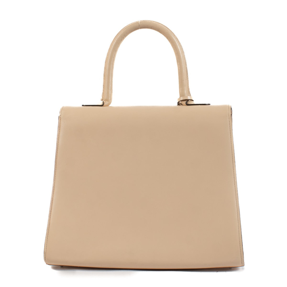 Shop 100% authentic Delvaux Cream Box Calf Leather Brillant MM Top Handle at Labellov.com.