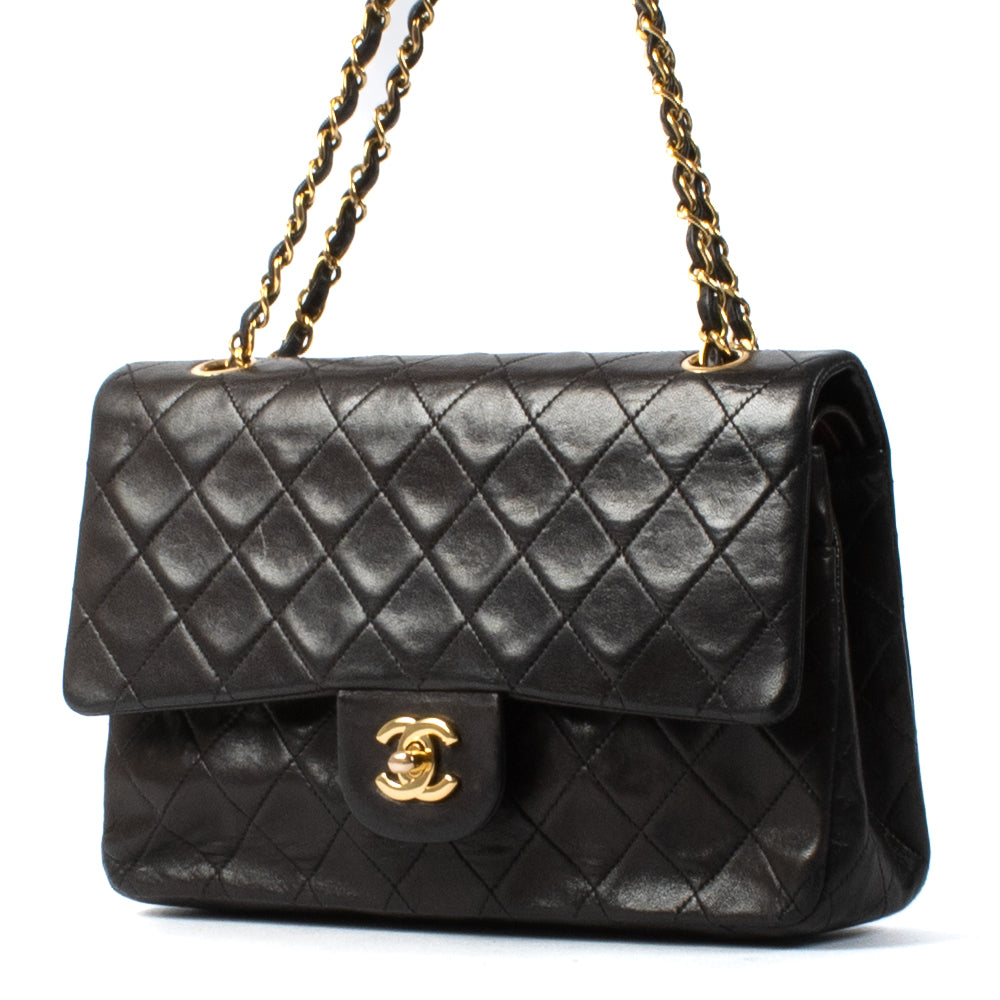 Chanel Medium Lambskin Black Classic Flap Bag