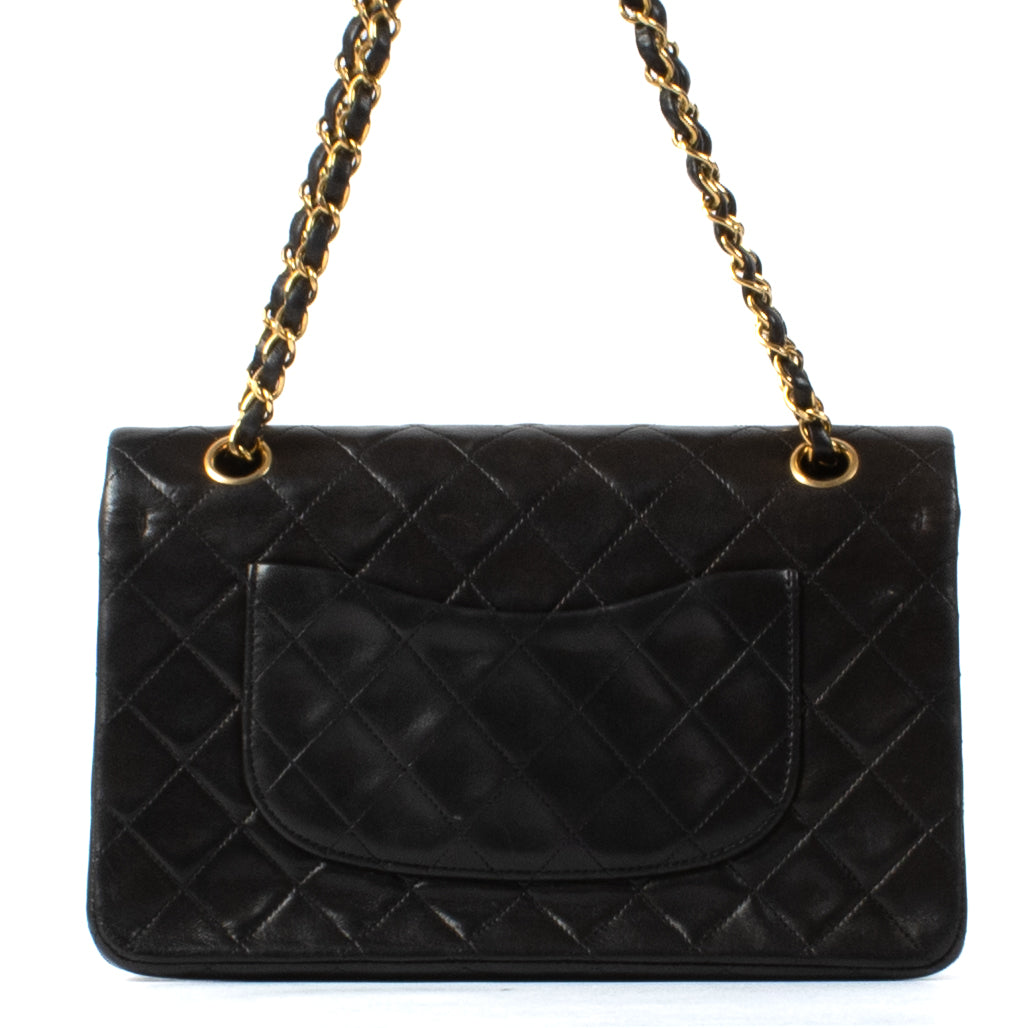 Chanel Zwart Lamsleer Medium Classic Flap Bag