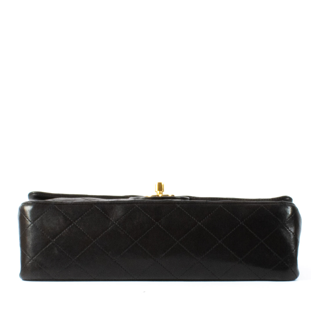 Chanel Zwart Lamsleer Medium Classic Flap Bag