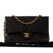 Chanel Medium Lambskin Black Classic Flap Bag