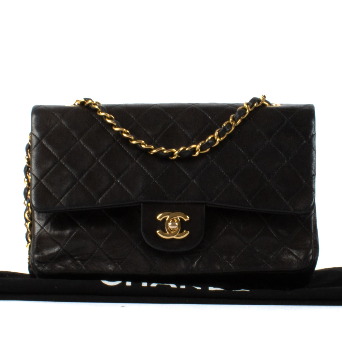 Chanel Medium Lambskin Black Classic Flap Bag