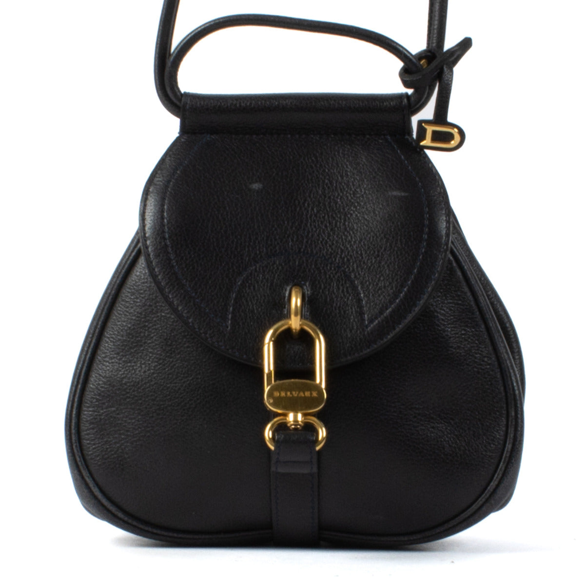 Delvaux Blue Cerceau Mini Bag