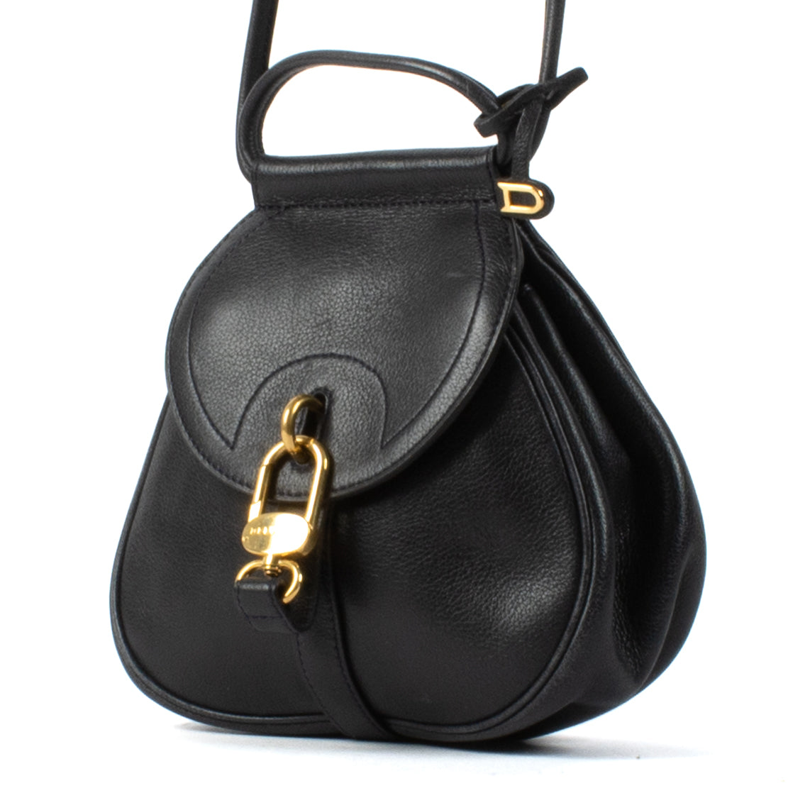 Delvaux Blue Cerceau Mini Bag