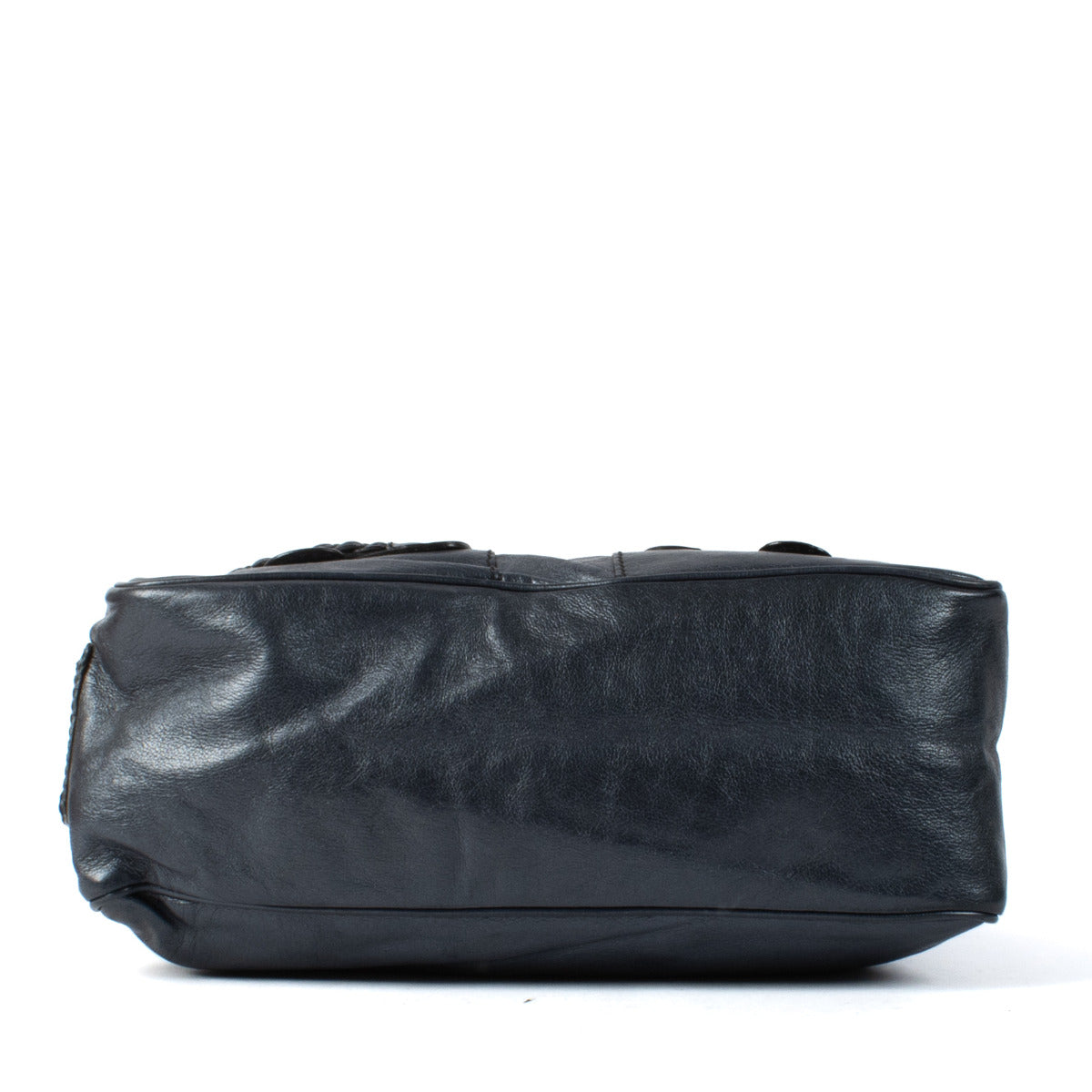 Valentino Garavani Metallic Blauwe Histoire Handtas