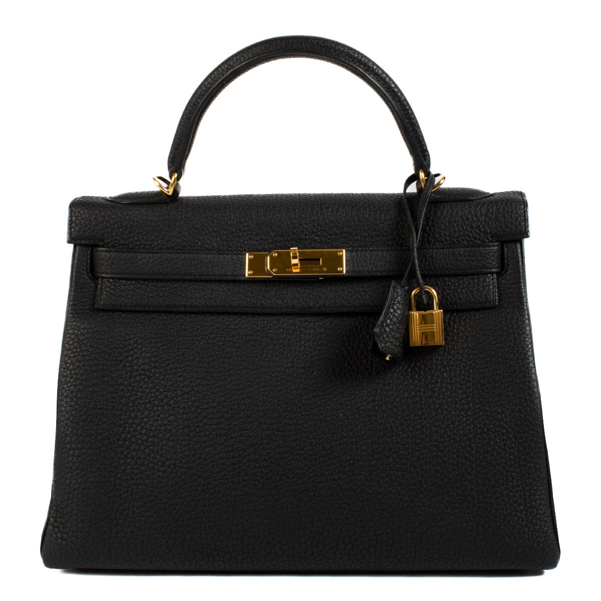 Hermès 2020 Kelly 32 Bleu Indigo Taurillon Clemence GHW