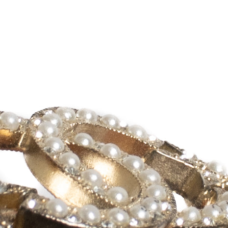Bracelet Chanel 15A étoile CC en cristal et fausses perles